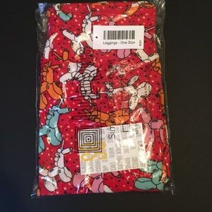 LuLaRoe unicorn birthday leggings OS balloon